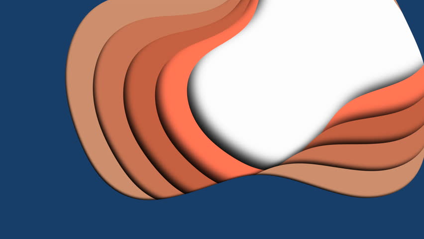 minimalist navy and tan layered aperture with bright white core and soft folds