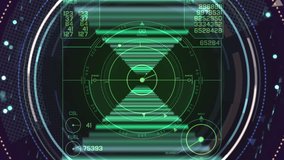 Futuristic Digital Radar Interface With Neon Green Holographic Target Grid. Neon green holographic radar style interface featuring concentric grids, data readouts, and a high tech dashboard.  - Powered by Shutterstock - Get 15% off with code: PIKWIZARD15