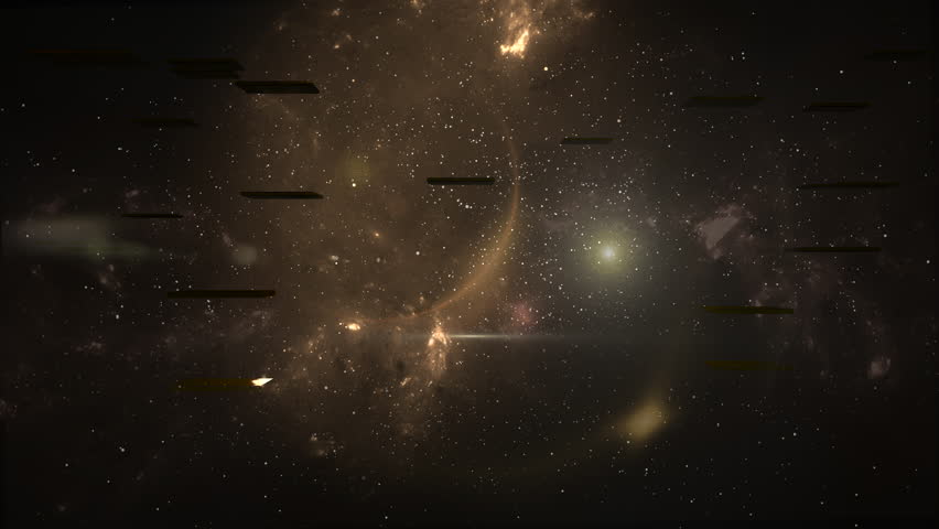 expansive cosmic landscape featuring radiant nebulae and starry streaks