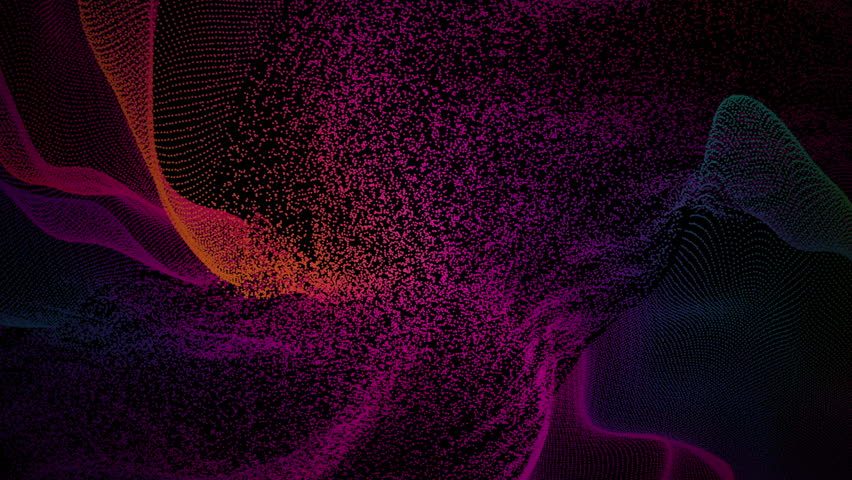 electrifying pink illumination synchronized to rhythmic electronic sounds