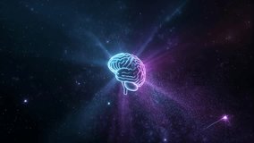 3D Rotating Brain with Neon Sci-Fi Energy Rays - Powered by Shutterstock - Get 15% off with code: PIKWIZARD15