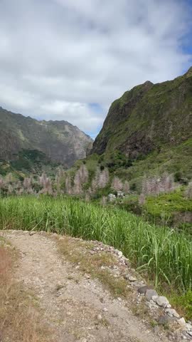 Terraced highlands of Paul valley, Santo Antāo, Cape Verde