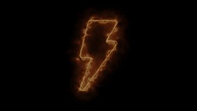 Glowing neon flash icon. flash sale lightning flash neon icon - Powered by Shutterstock - Get 15% off with code: PIKWIZARD15