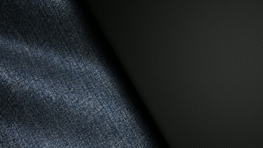 Elevated business motion scene showcasing indigo denim texture waves drifting in polished slow movement to generate a premium smooth surface suitable for refined corporate visuals