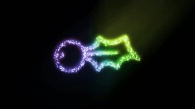 Colorful neon Christmas lights display with vibrant illumination and festive glow for holiday decoration animation - Powered by Shutterstock - Get 15% off with code: PIKWIZARD15