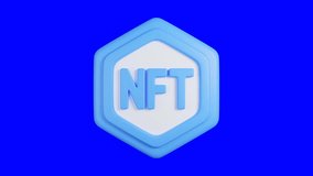 Animated 3D NFT Icon — Digital Assets, Cryptocurrency, and Blockchain Technology Concept Video - Powered by Shutterstock - Get 15% off with code: PIKWIZARD15