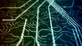 Processor among circuits and electronic components. visualizing digital impact when computer starting or booting. data flow in computer motherboard. - Powered by Shutterstock - Get 15% off with code: PIKWIZARD15