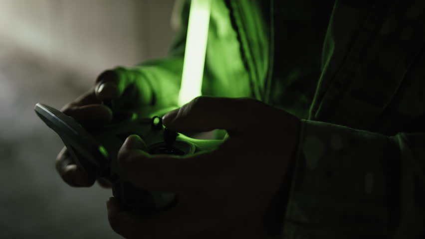 Joystick to Pilot a Russian Military Drone From a Secret Bunker