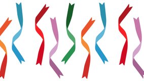 Ribbon background illustration with colorful gradient. - Powered by Shutterstock - Get 15% off with code: PIKWIZARD15