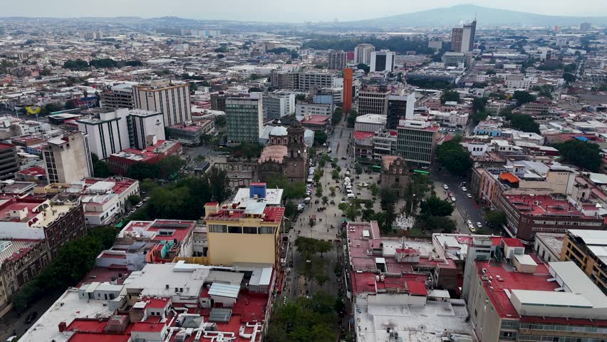 two temples at downtown of Guadalajara