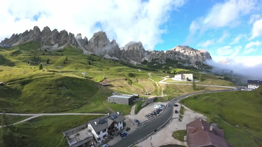 Mountain paths available, Village amenities close to trails, Picturesque mountain journey with visitor services, Access to highland routes and nearby village resources for visitors