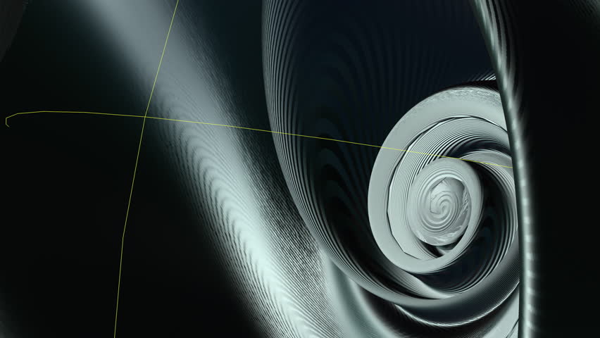 Hi-tech Spinning turbine displays futuristic avionics engine design