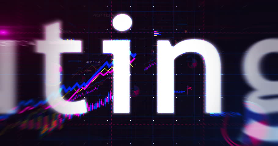 Big data digital technology diagrams charts and graphs fast seamless loopable analysis concept animation