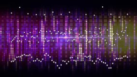 Beat pulse starting flare, EQ grid breathing, waveform undulating, sparks flickering showing sound. Neon, visualizer, tiles, stage, nightclub, futuristic, cyberpunk - Powered by Shutterstock - Get 15% off with code: PIKWIZARD15