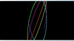 Abstract multi-colored neon elliptical spiral lines loop. - Powered by Shutterstock - Get 15% off with code: PIKWIZARD15