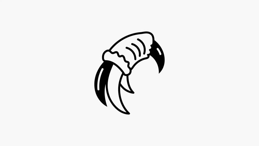 A hand drawn style animated icon showing a musical instrument