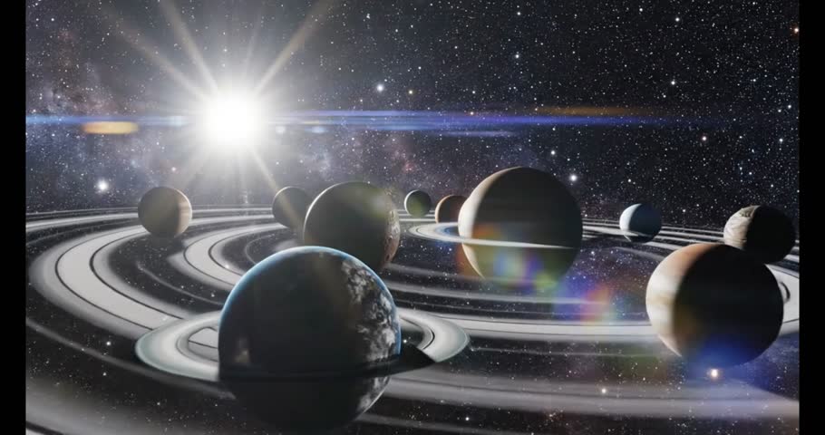 Solar System Orbit Animation video