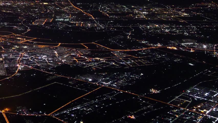 Aerial view of beautiful Tokyo city at night, Japan. 