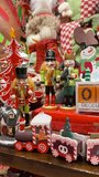 A collection of close-up videos of sparkling Christmas and New Year ornaments and decorations. Perfect for holiday projects and home and office decor. Vertical video. Happy Holidays. - Powered by Shutterstock - Get 15% off with code: PIKWIZARD15