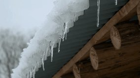 Slow motion melting icicles with water drops, signs of winter thaw, seasonal nature detail, cinematic cold texture, perfect stock video for holiday background, celebration, and creative design. - Powered by Shutterstock - Get 15% off with code: PIKWIZARD15