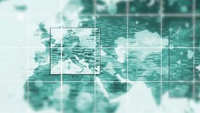 Animation of a world map with hackers targeting points, HUD interface showing digital attacks and “target found” notification. - Powered by Shutterstock - Get 15% off with code: PIKWIZARD15