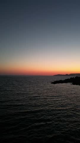 Exotic Sunset Over Tisan Island – A Dreamlike Mediterranean Glow