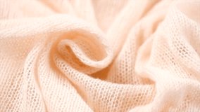 Soft Wool knitted background. Light pastel Alpaca wool mohair clothes texture closeup. Cashmere Soft and fluffy merino wool macro shot. Woolen fabric backdrop.   - Powered by Shutterstock - Get 15% off with code: PIKWIZARD15