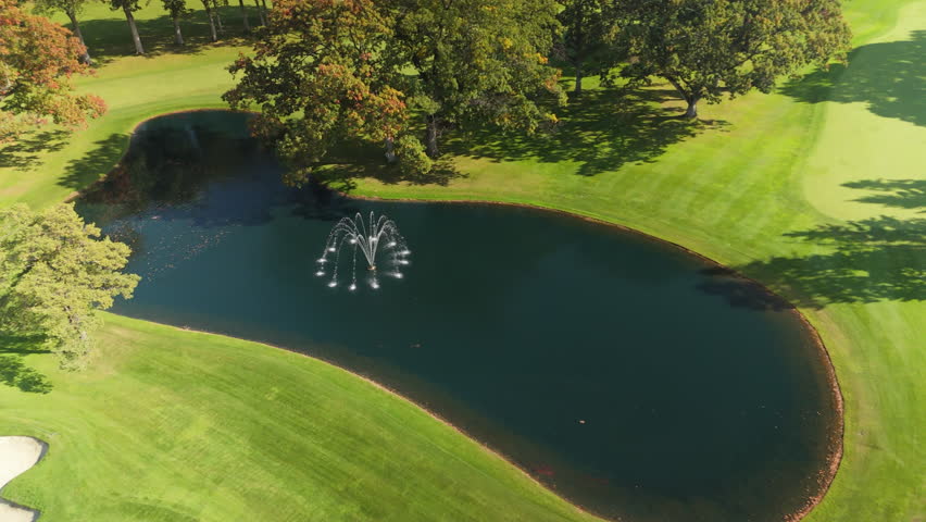 TORONTO, ONTARIO - OCTOBER 19, 2024: Top down aerial of beach and clear water
