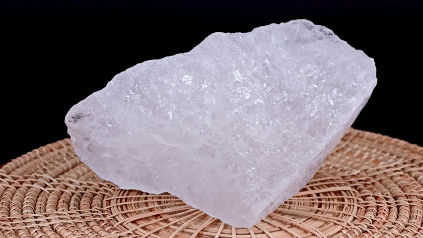 Crystal clear alum stones or Potassium alum.