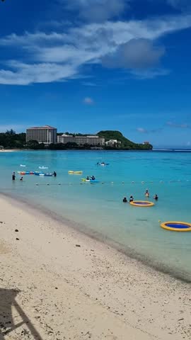 Tumon Beach, Guam: Emerald Ocean, Tropical Resort View, and Summer Relaxation
