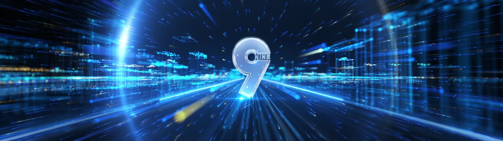3D digital countdown effect with light shockwave that spreads with the numbers. Countdown from 10 to 1 is accompanied by dazzling halo and flowing light. Perfect for opening video and logo display. 4K