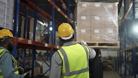 Blue collar workers are working at warehouse. Industrial and factory. - Powered by Shutterstock - Get 15% off with code: PIKWIZARD15