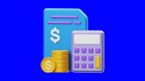 Modern Animated 3D Business Calculator Icon Corporate Finance Tool Video - Powered by Shutterstock - Get 15% off with code: PIKWIZARD15