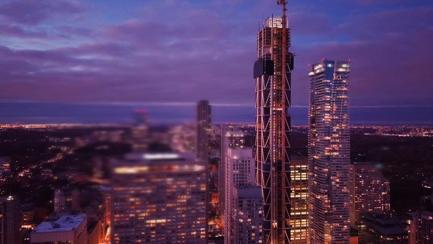 Drone view of Toronto