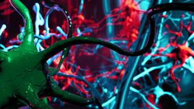 Neuron model showing neural network, brain activity, connection, and science - Powered by Shutterstock - Get 15% off with code: PIKWIZARD15