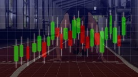 Runner pushing off blocks on track starting sprint gaining speed with finance candlestick over body. Athlete, lane, accelerate, dash, momentum, stock, overlay - Powered by Shutterstock - Get 15% off with code: PIKWIZARD15