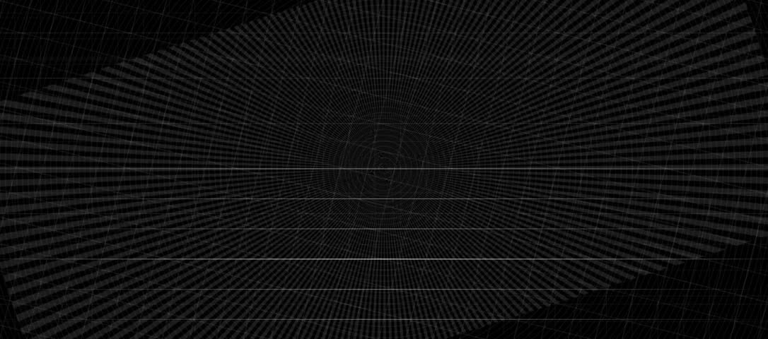 Dark Radial Grid Texture Animation - Abstract Industrial Geometry and Gray Circular Lines