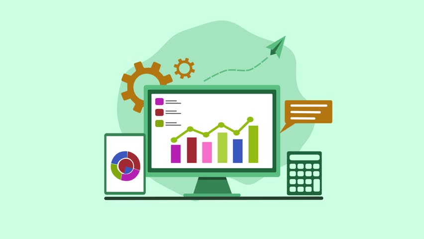 Data Analytics Animation with Graphs and Devices