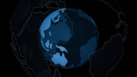 High-Tech 3D Earth Globe Spinning with Digital Map Overlay, Global Data Points, and Network Connections - Powered by Shutterstock - Get 15% off with code: PIKWIZARD15