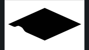 A minimal white scene featuring a black fabric covering a moving object underneath; the form shifts and slides playfully without ever being fully revealed, creating subtle cartoon-like suspense - Powered by Shutterstock - Get 15% off with code: PIKWIZARD15