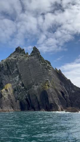 Skellig Islands, Ireland, Vertical HDR Video