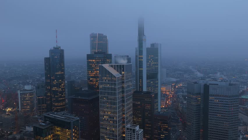 Aerial view of Frankfurt
