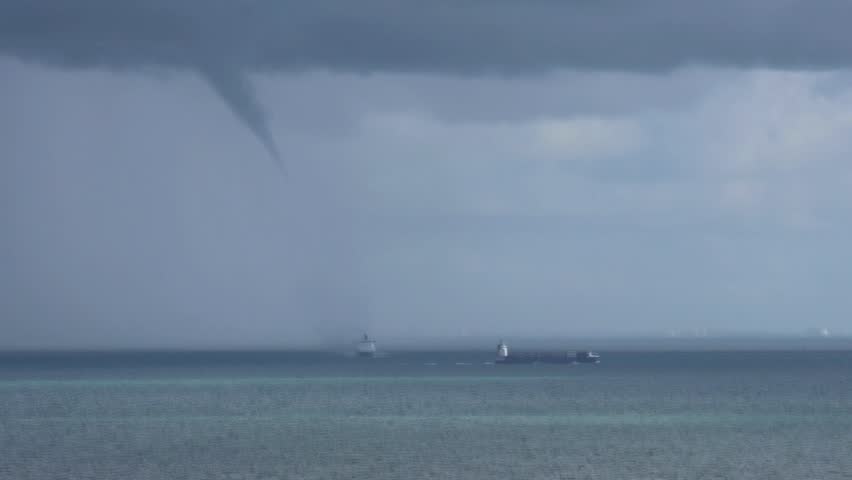 A waterspout is a rare and dangerous weather phenomenon which will damage property and put lives at risk.