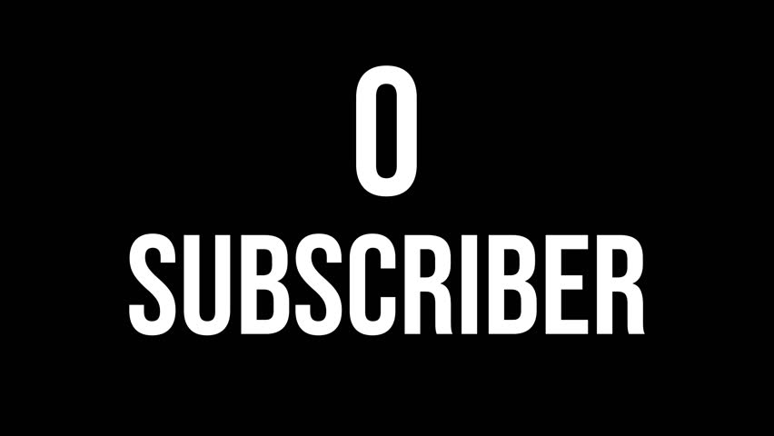 Animated video of achieving from 0 to 2000 subscriber with white ink drops on a black background