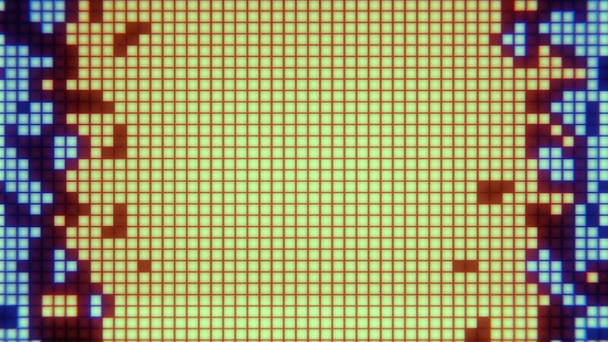 Retro style pixel gaming digital pattern. Seamless loop.