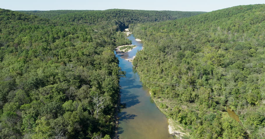 Narrow River Running Through Forests Of Devil