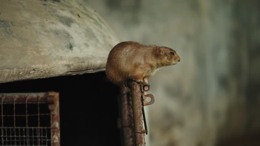 A black-tailed prairie dog looking away