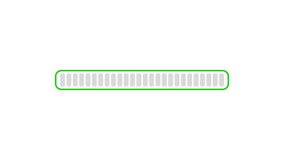 Animated green loading bar progressing across white background for interface and graphic use - Powered by Shutterstock - Get 15% off with code: PIKWIZARD15