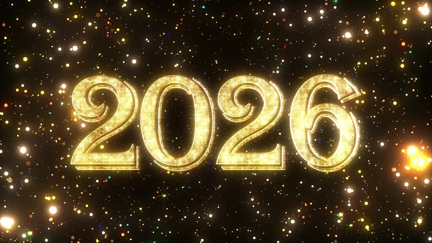 2026 Countdown New Year Animation Golden Timer New Year's Eve Countdown 
