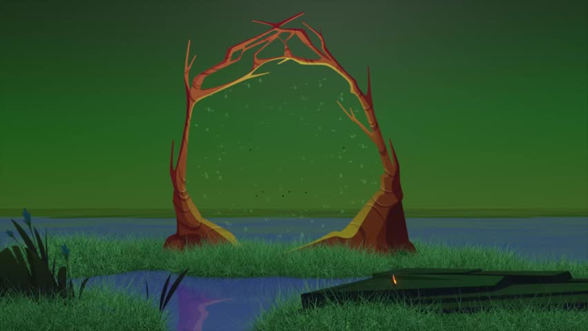 Fantasy Magic Portal Gate: Starting Soon Screen Animation (4K)
